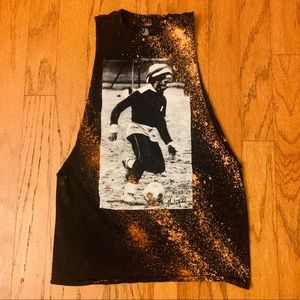 Women’s M distressed Bob Marley shirt